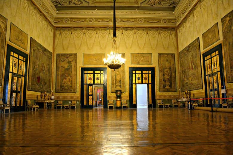 Salón conservado en el palacio