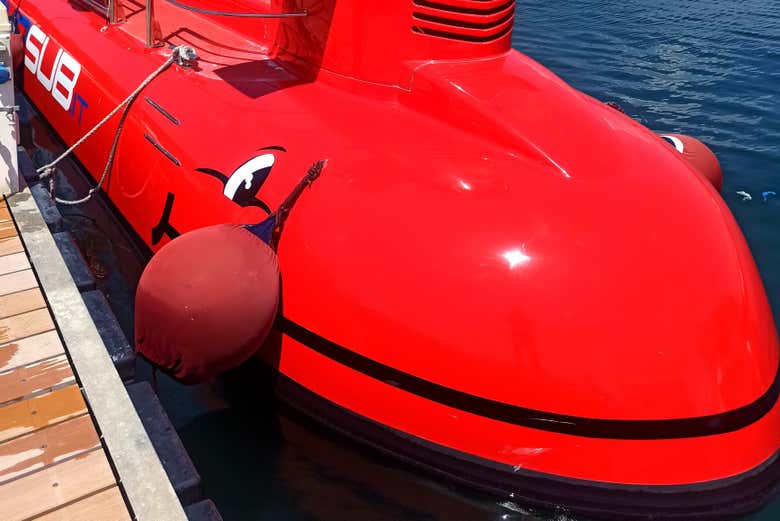 El semisubmarino donde realizaremos el paseo 