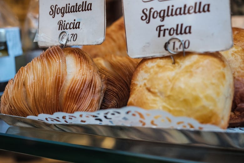 Sfogliatella, dulce típico de Nápoles
