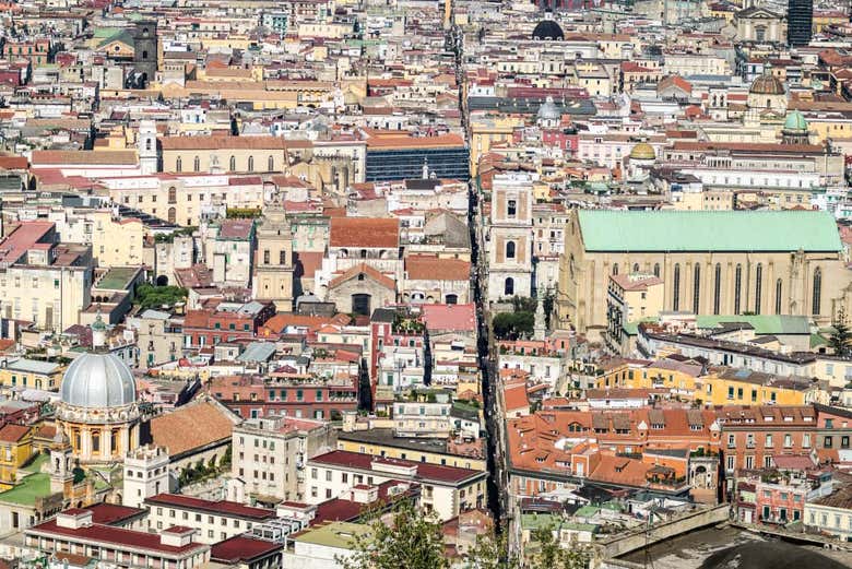 Panoramic view of Spaccanapoli