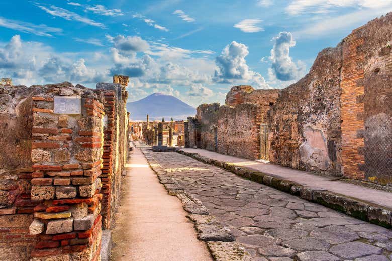 Ruas da antiga Pompeia