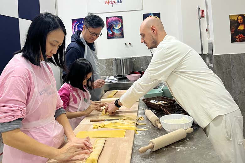 Elaborando la pasta casera