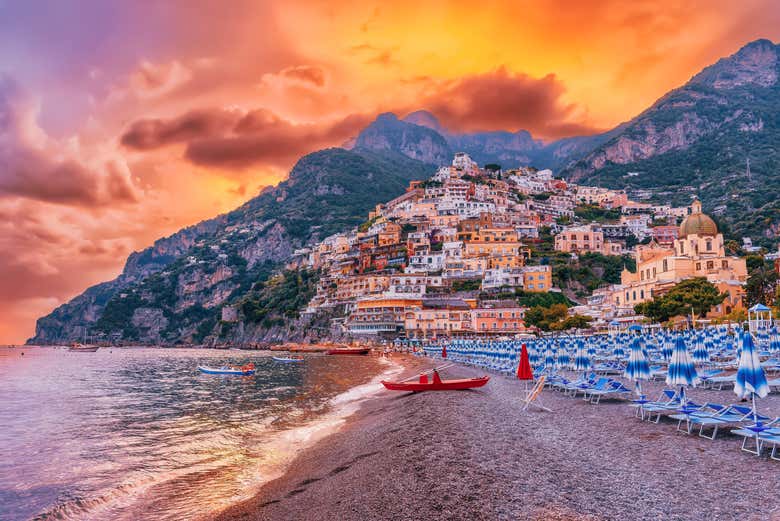 Tramonto su Positano