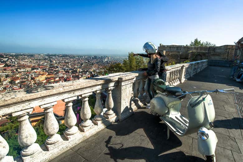 Un arrêt avec la vespa