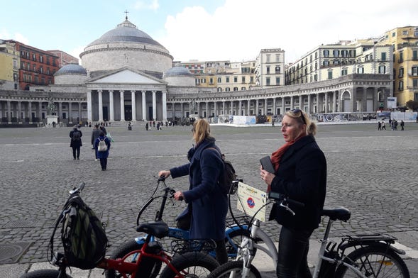 Tour de bicicleta elétrica por Nápoles e Pompeia
