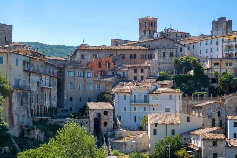 Vista general de la ciudad de Narni