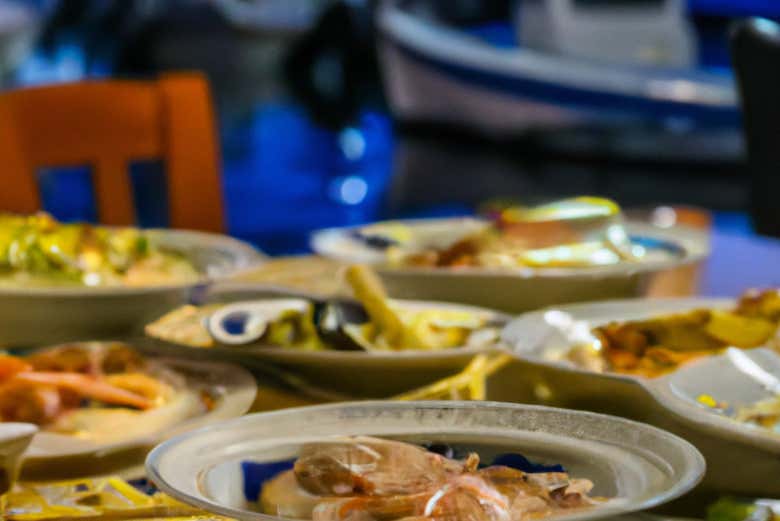 Desfrutaremos de um delicioso jantar na Costa Corallina