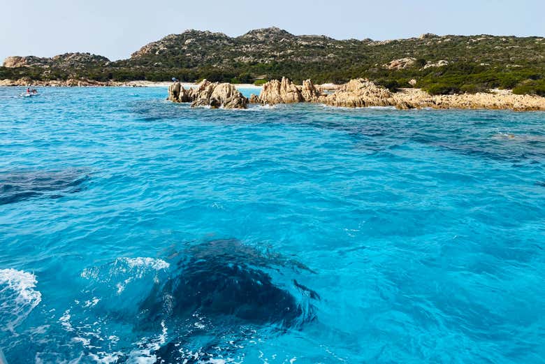 Eaux cristallines au large de l'archipel de La Maddalena