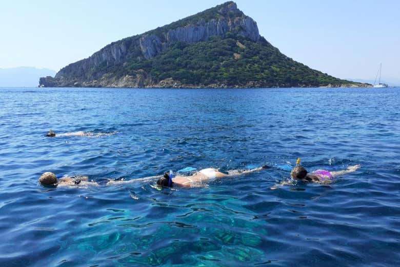 Facendo snorkeling in acque cristalline