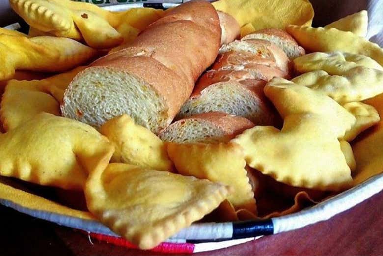 Degustación de pan de azafrán