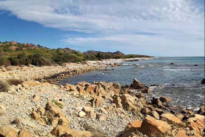 Vista de los acantilados del golfo de Orosei