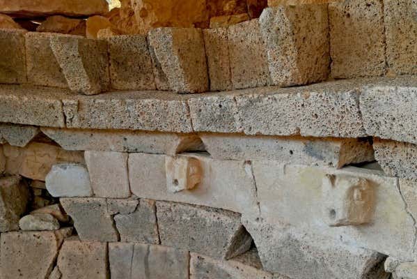Détail d'un des vestiges archéologiques