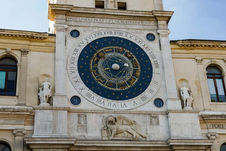 Reloj astronómico de Padua, en la Piazza dei Signori