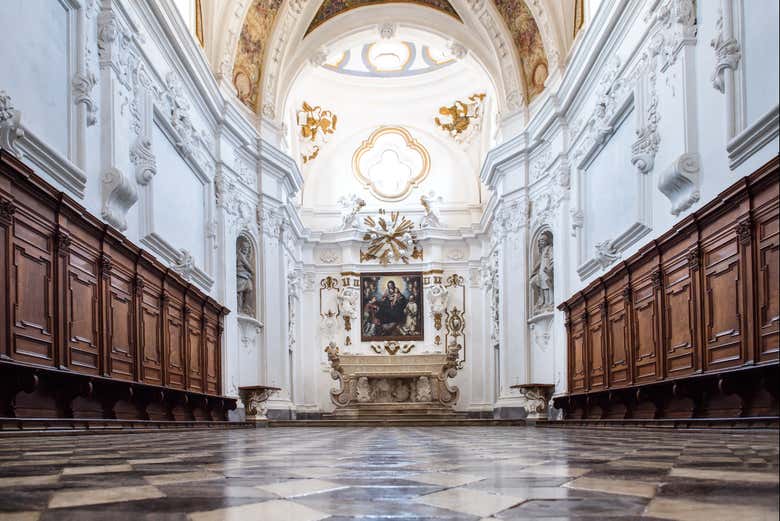 L'intérieur de la Chartreuse de Padula