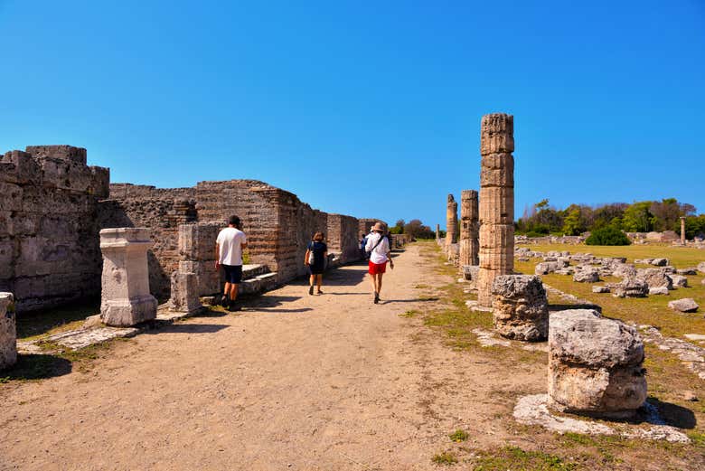 Visitando il sito di Paestum
