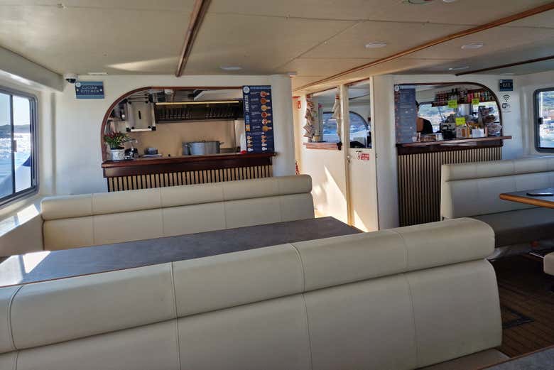 Explore the boat's rooms