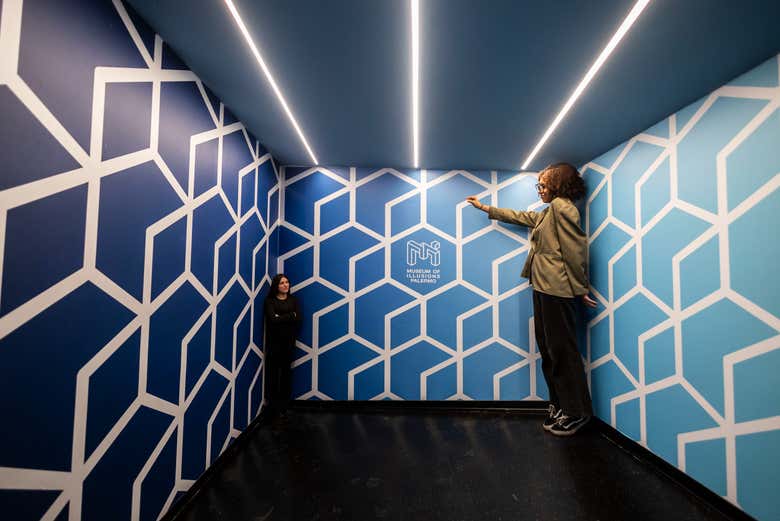 Efeitos de perspectiva que alteram os tamanhos