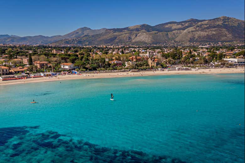 Admire the beautiful waters around Palermo