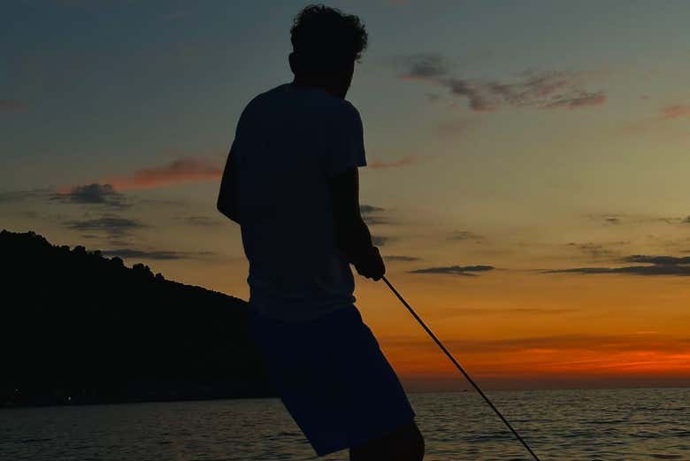 Ammireremo il tramonto a bordo della barca
