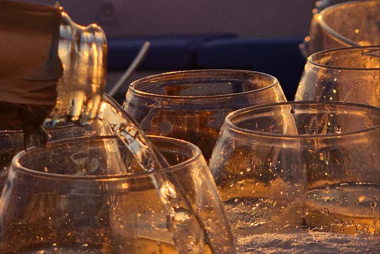 Boissons rafraîchissantes à bord