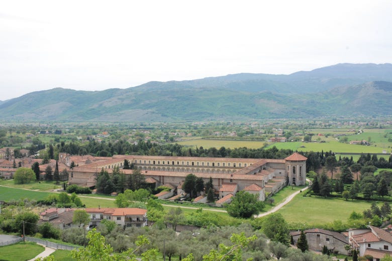 Panoramic view of the Certosa di Padula