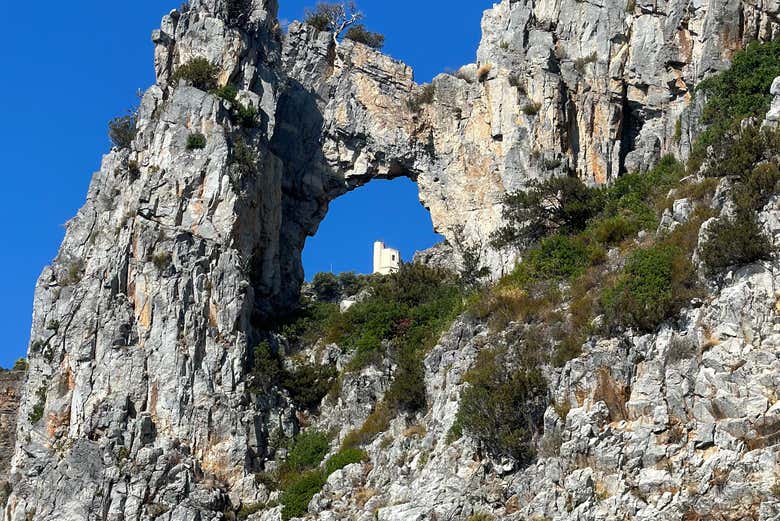 Dettaglio dell'Arco Naturale di Palinuro