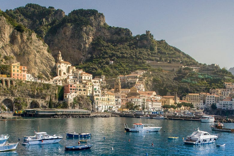Vue panoramique sur Amalfi