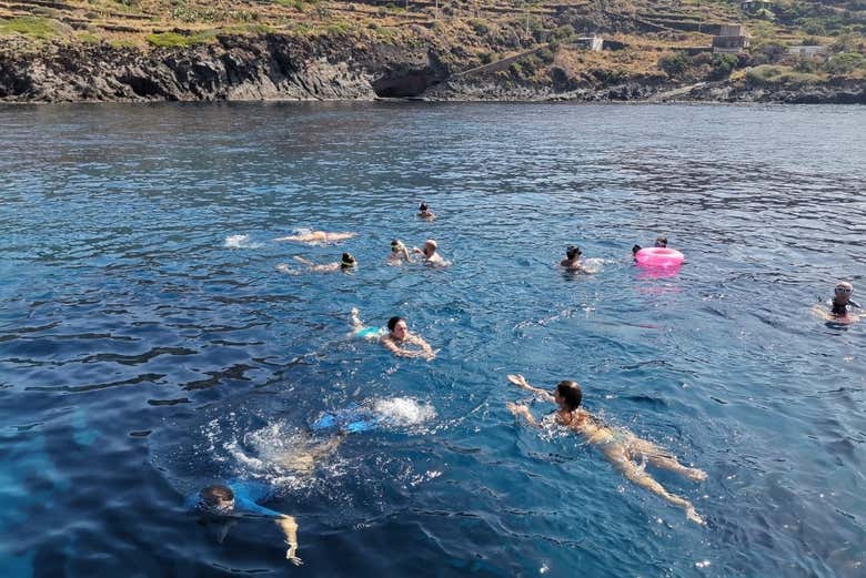 Baignade pendant la balade