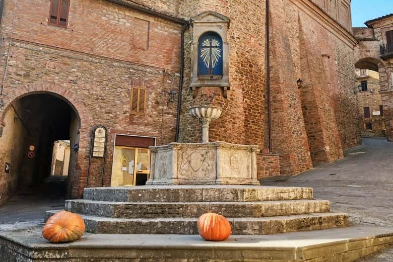 Piazza Umberto I a Panicale