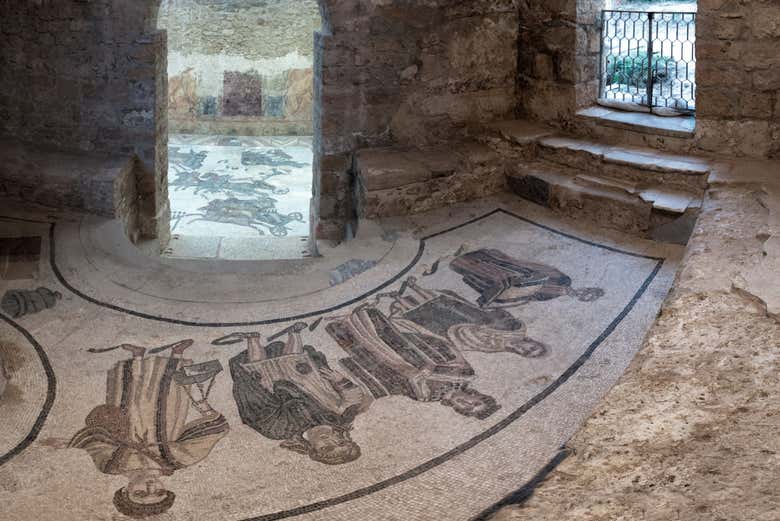 Interior de la Villa Romana del Casale