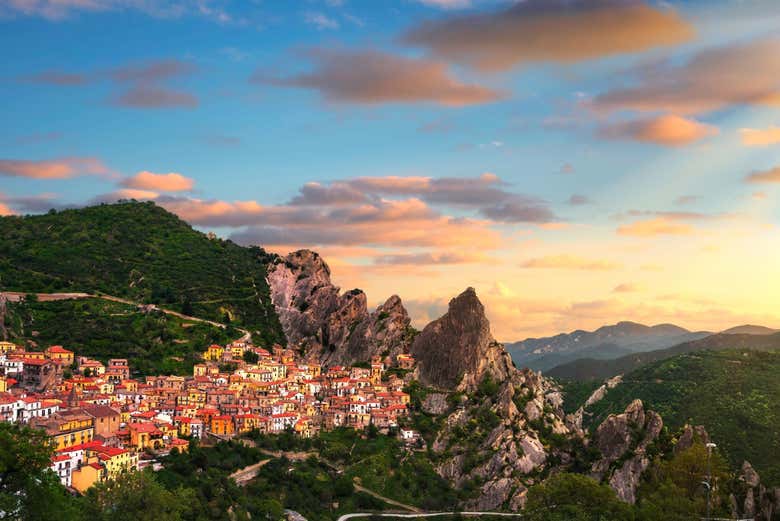 Pietrpertosa al tramonto