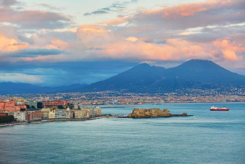 Vue panoramique sur le Golfe de Naples