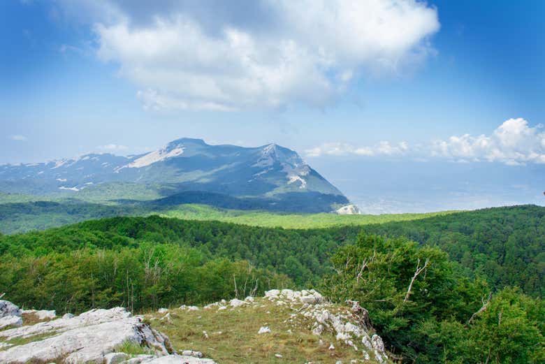 Vue panoramique sur le Parc du Cilento