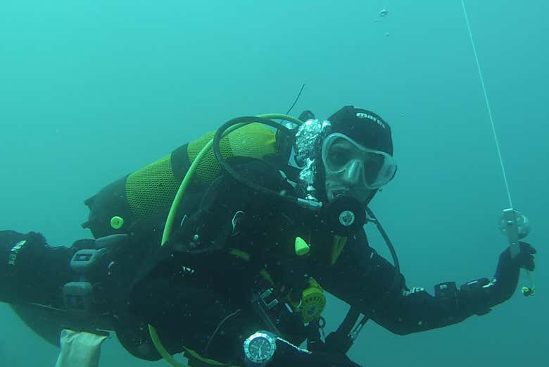 Bautismo de buceo en Polignano a Mare