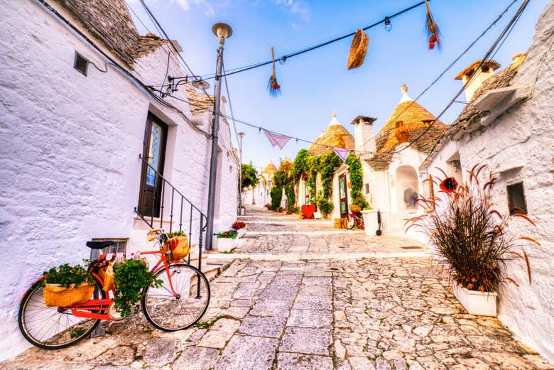 Ruas charmosas em Alberobello