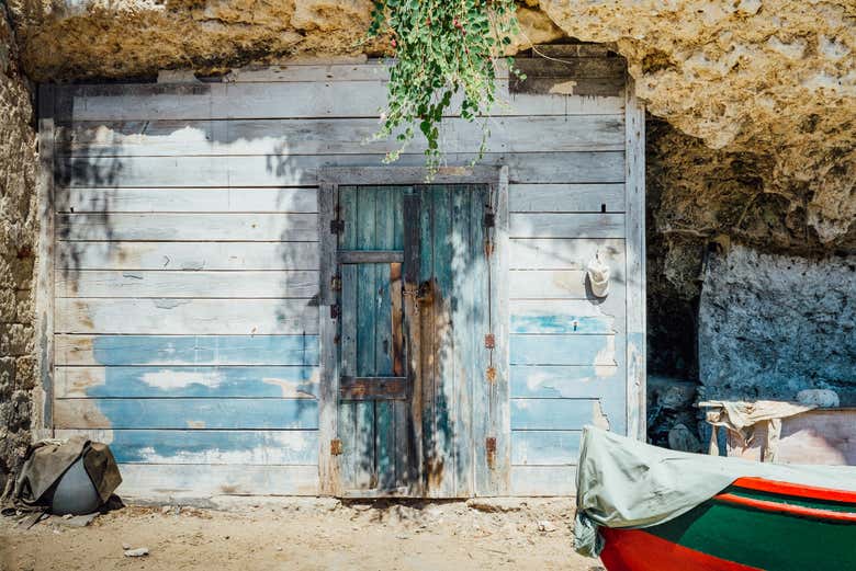 Casas de pescadores en Cala Incina
