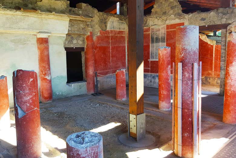 All'interno della Villa di Arianna