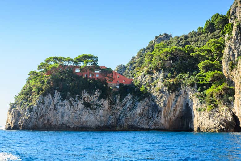 Casa Malaparte, na costa de Capri