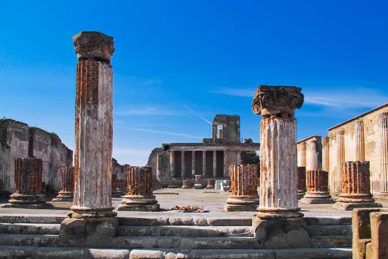 Vestígios históricos de Pompeia