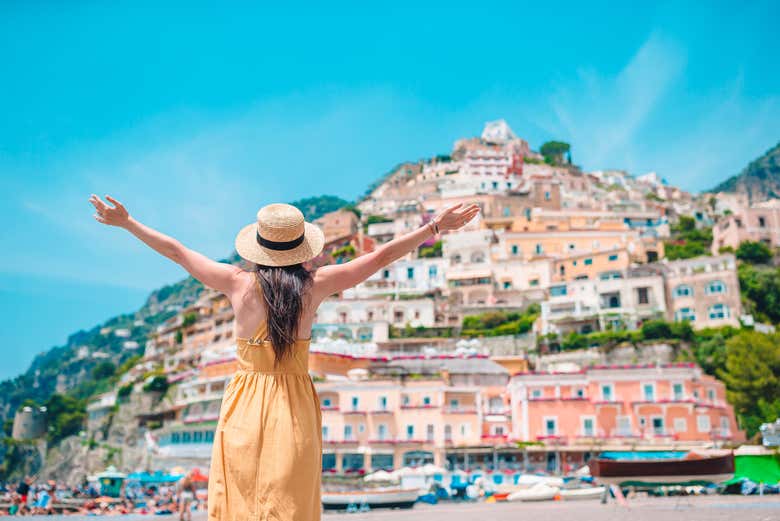 On the coast of Positano