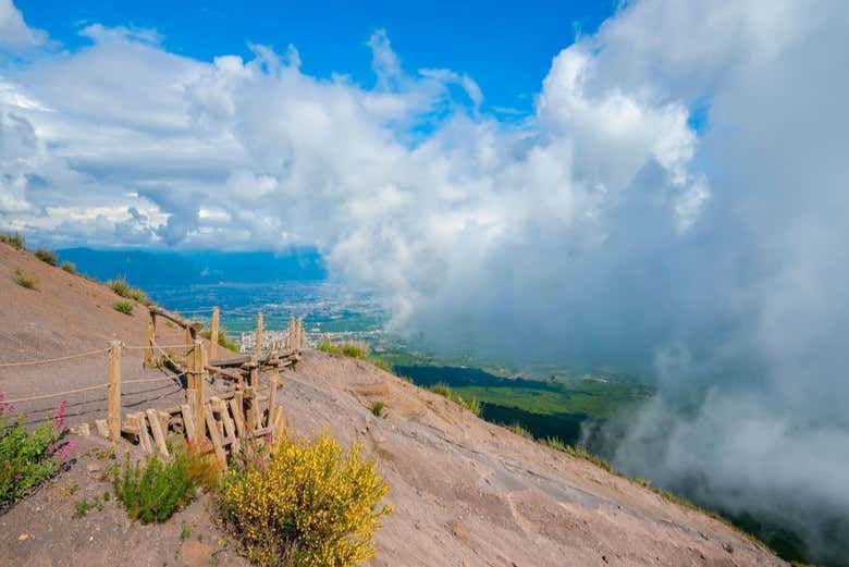 Hiking the volcano