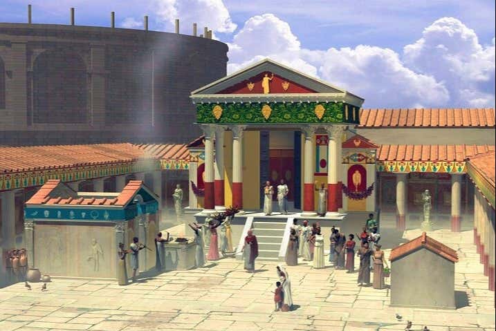A reconstruction of Pompeii in 3D