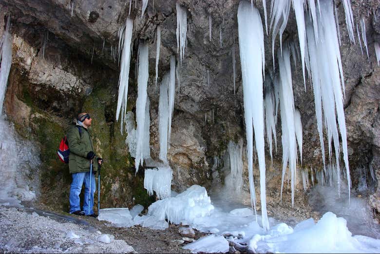 Venture into caves with stalagmites