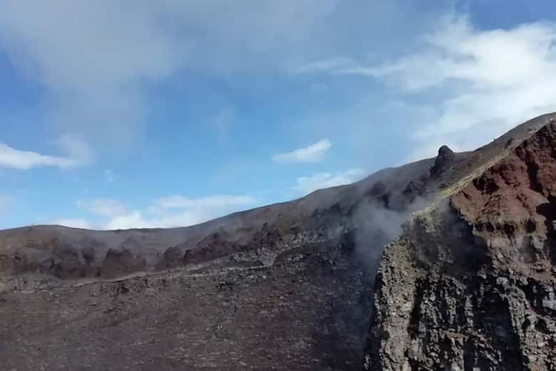 Hike up to the crater