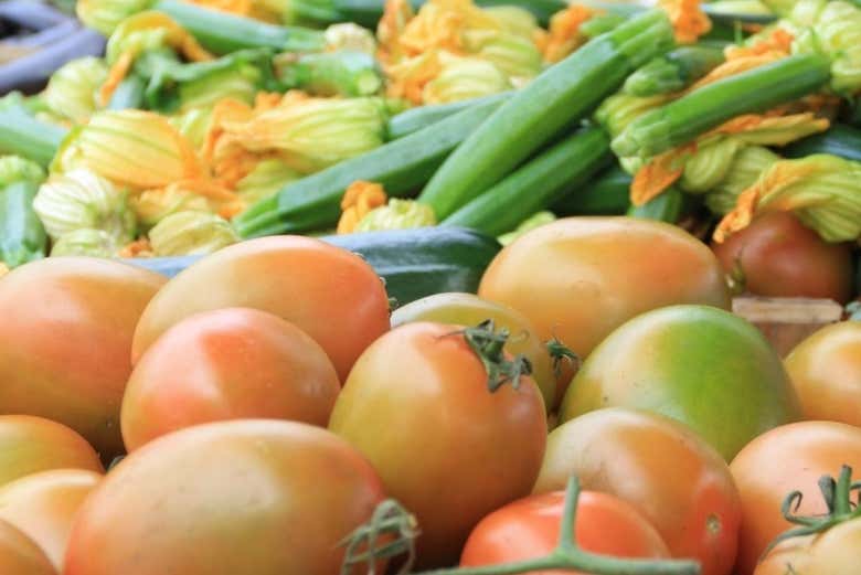 Tomates y calabacines