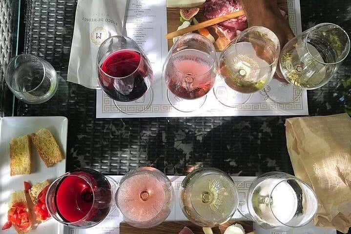 Taste various types of wines