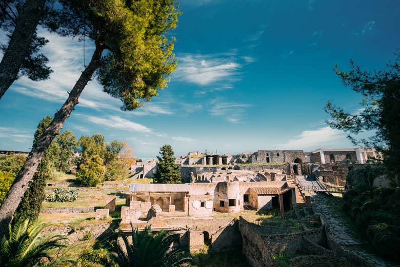 Visit the iconic Archeological Park of Pompeii
