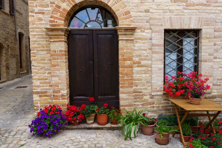 Exploring the medieval streets