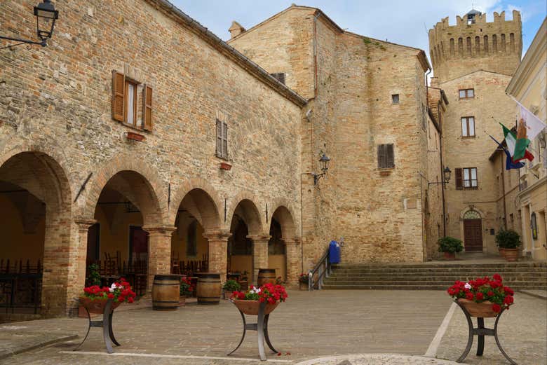 Visiting one of the village squares 
