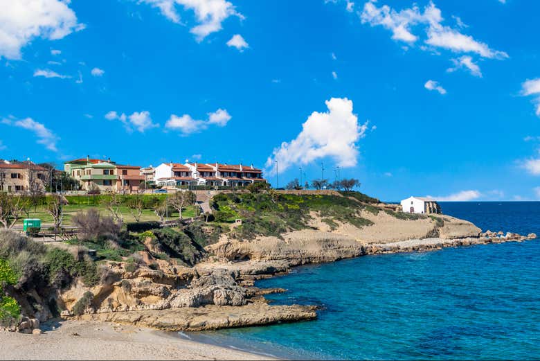 Vistas desde la playa de Balai
